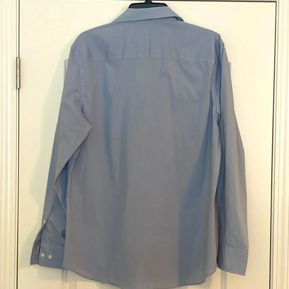 Men's Calvin Klein Non-Iron Striped Long Sleeve Button-Front Shirt Size Large - Picture 2 of 5